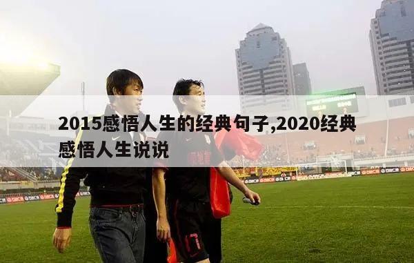 2015感悟人生的经典句子,2020经典感悟人生说说